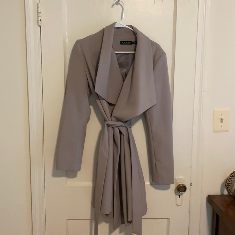Ralph Lauren belted draped jacket